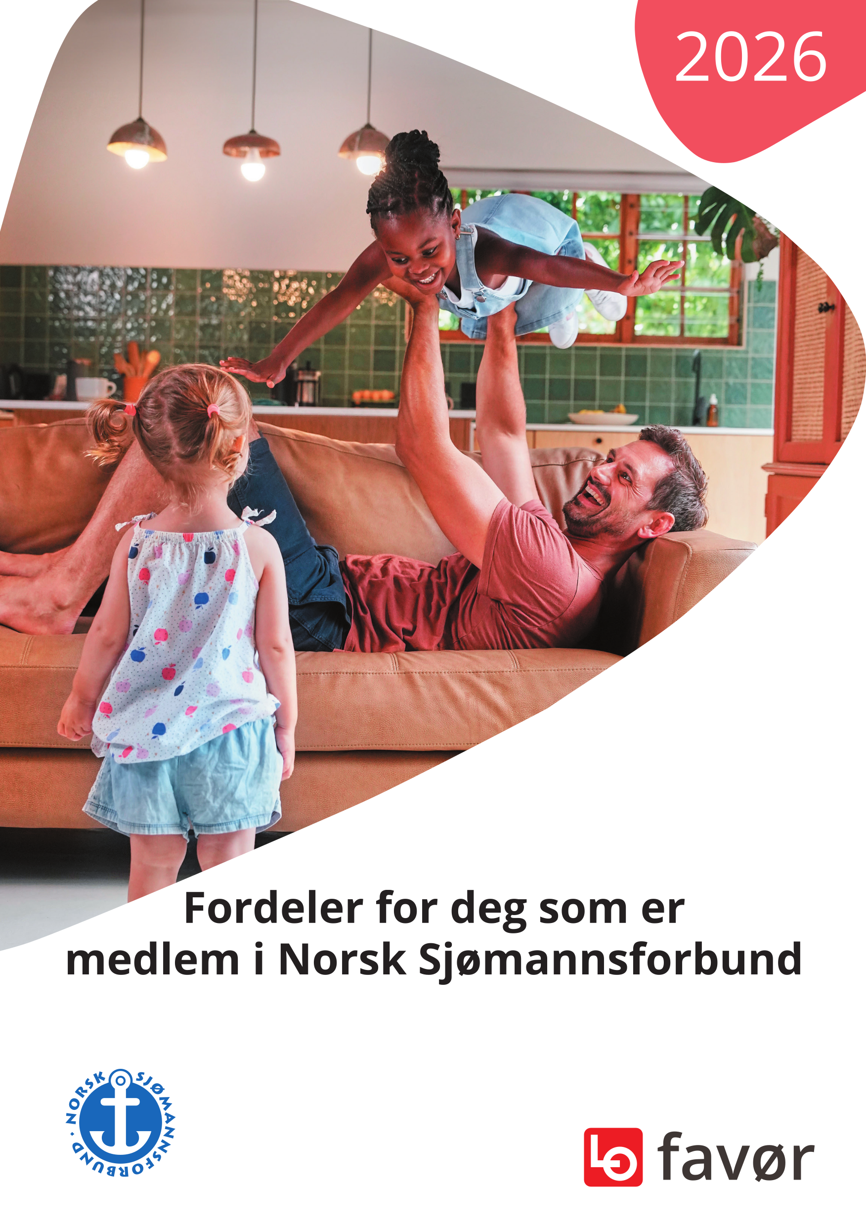 Framside brosjyre for LOfavør-fordeler for medlemmer i Norsk Sjømannsforbund i 2026