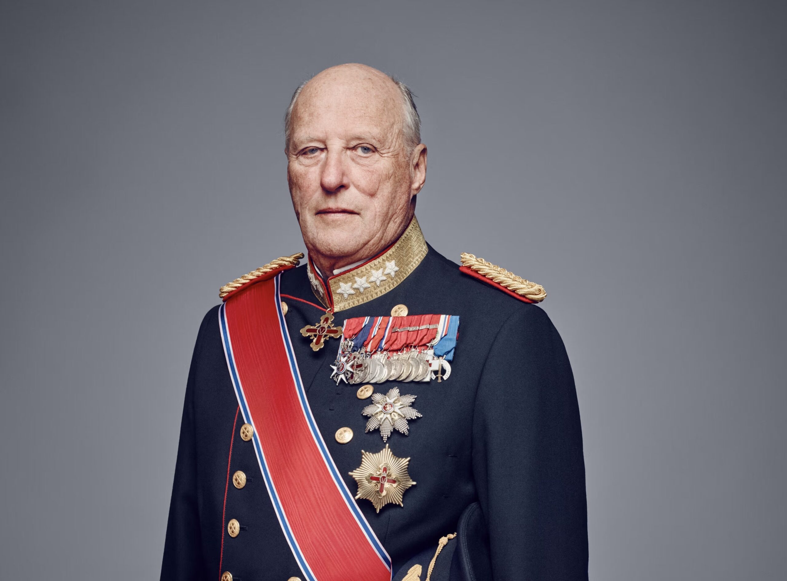 Pressebilde av Kong Harald