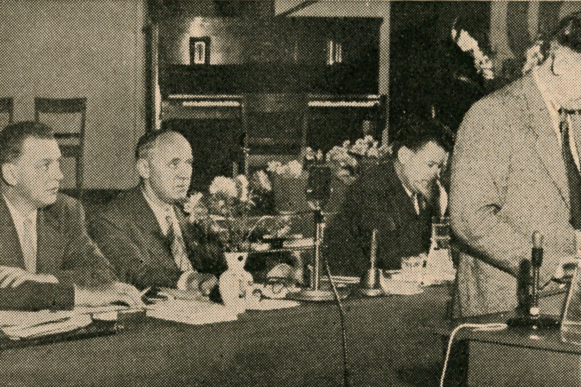 Dirigentbordet under Norsk Sjømannsforbunds landsmøte i 1954
