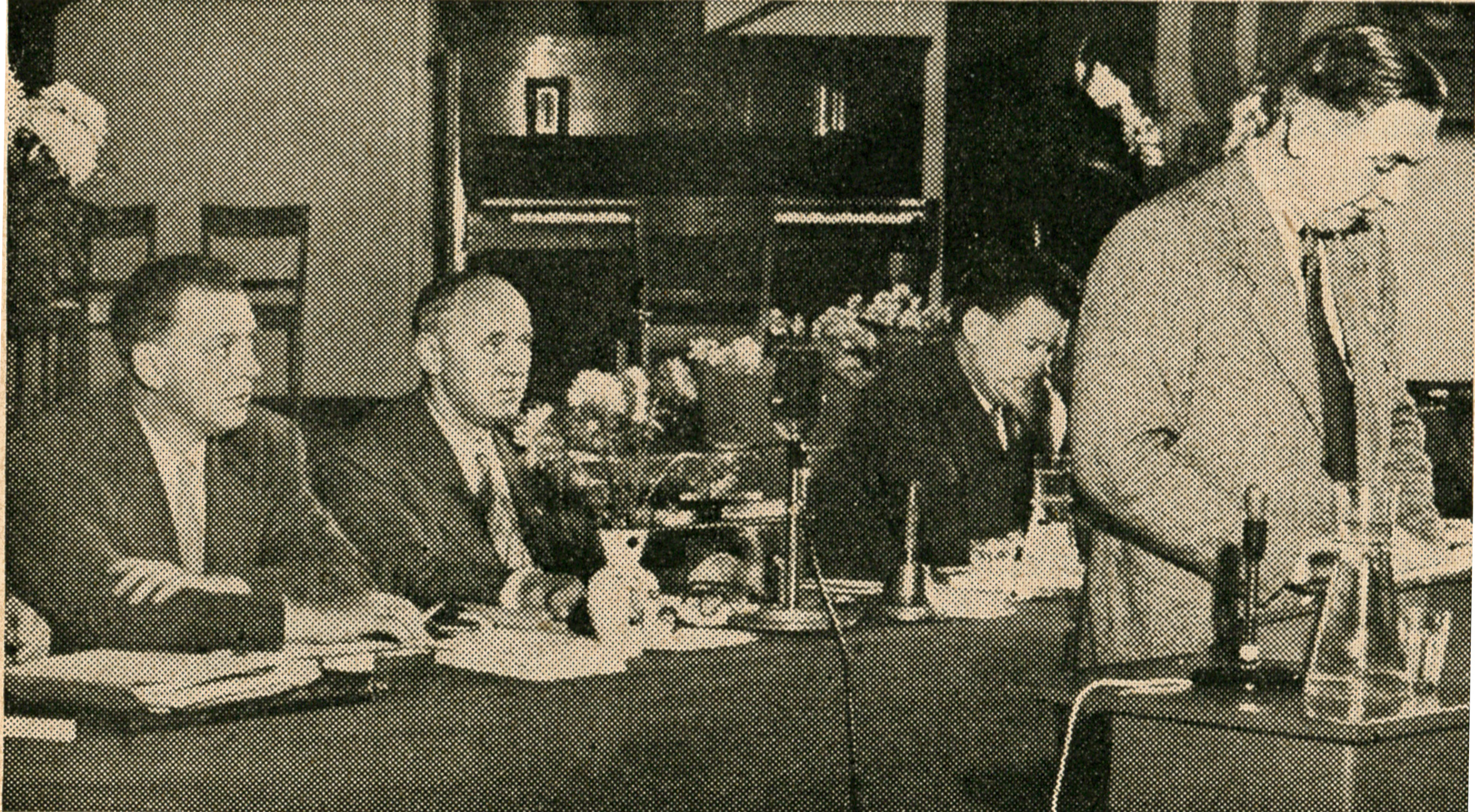 Dirigentbordet under Norsk Sjømannsforbunds landsmøte i 1954